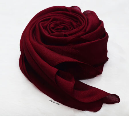Crinkle Chiffon Silk - Maroon