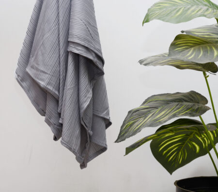 Ribbed Jersey - Silver Grey
