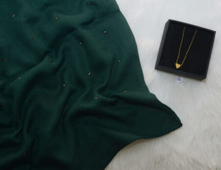 Studded - Bottle Green