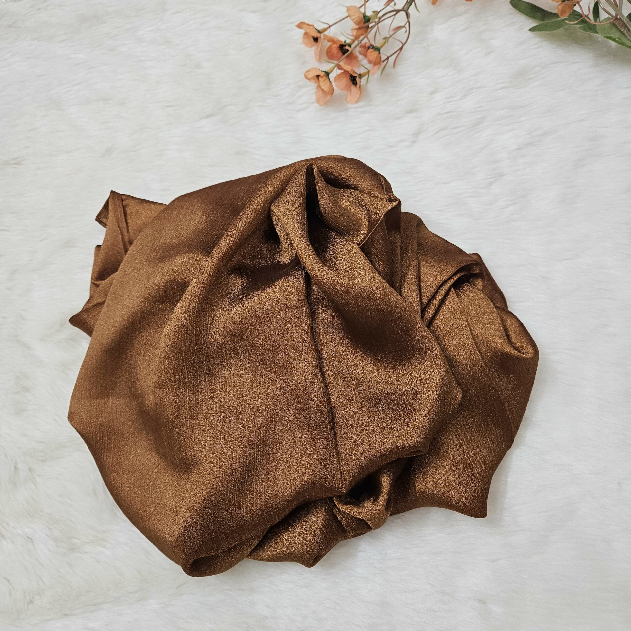 Crinkle Chiffon - Maple Syrup