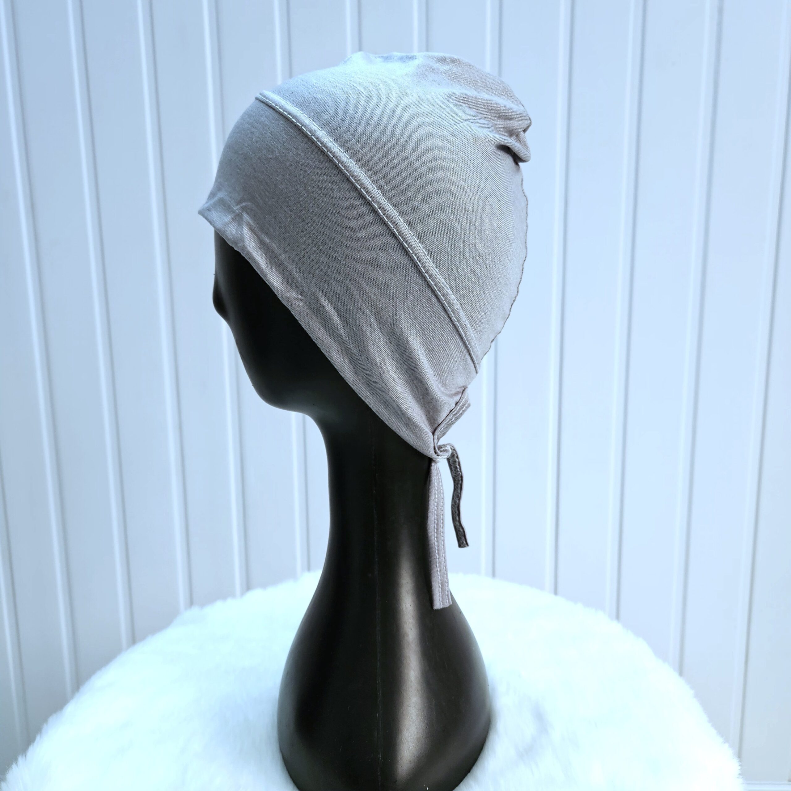 Tie Back Cap - Grey